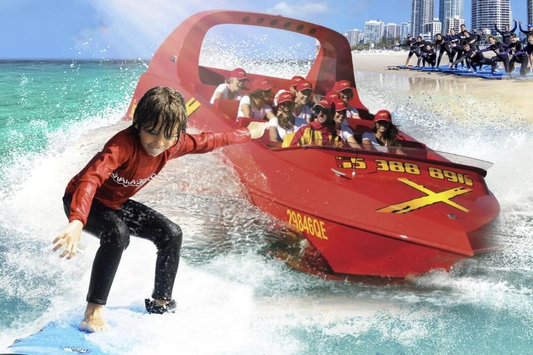 Jet Boat Ride and Surf Lesson, Child Gift Voucher - Surfers Paradise QLD