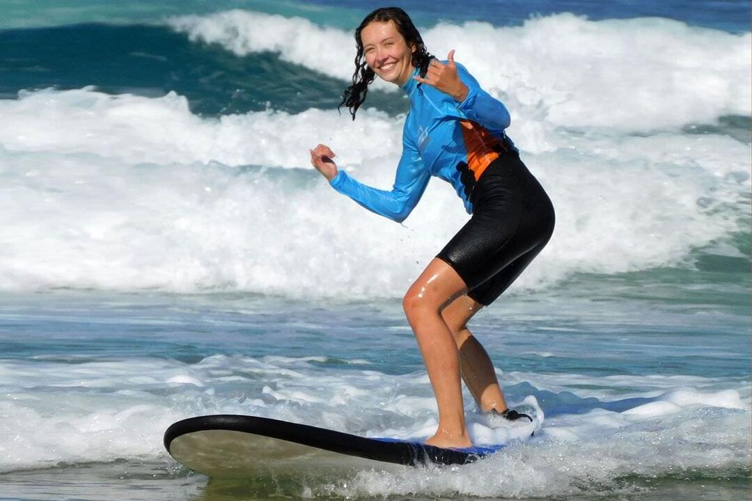 Beginner Surfing Lessons, Student - Gift Voucher or Instant Booking - Main Beach QLD