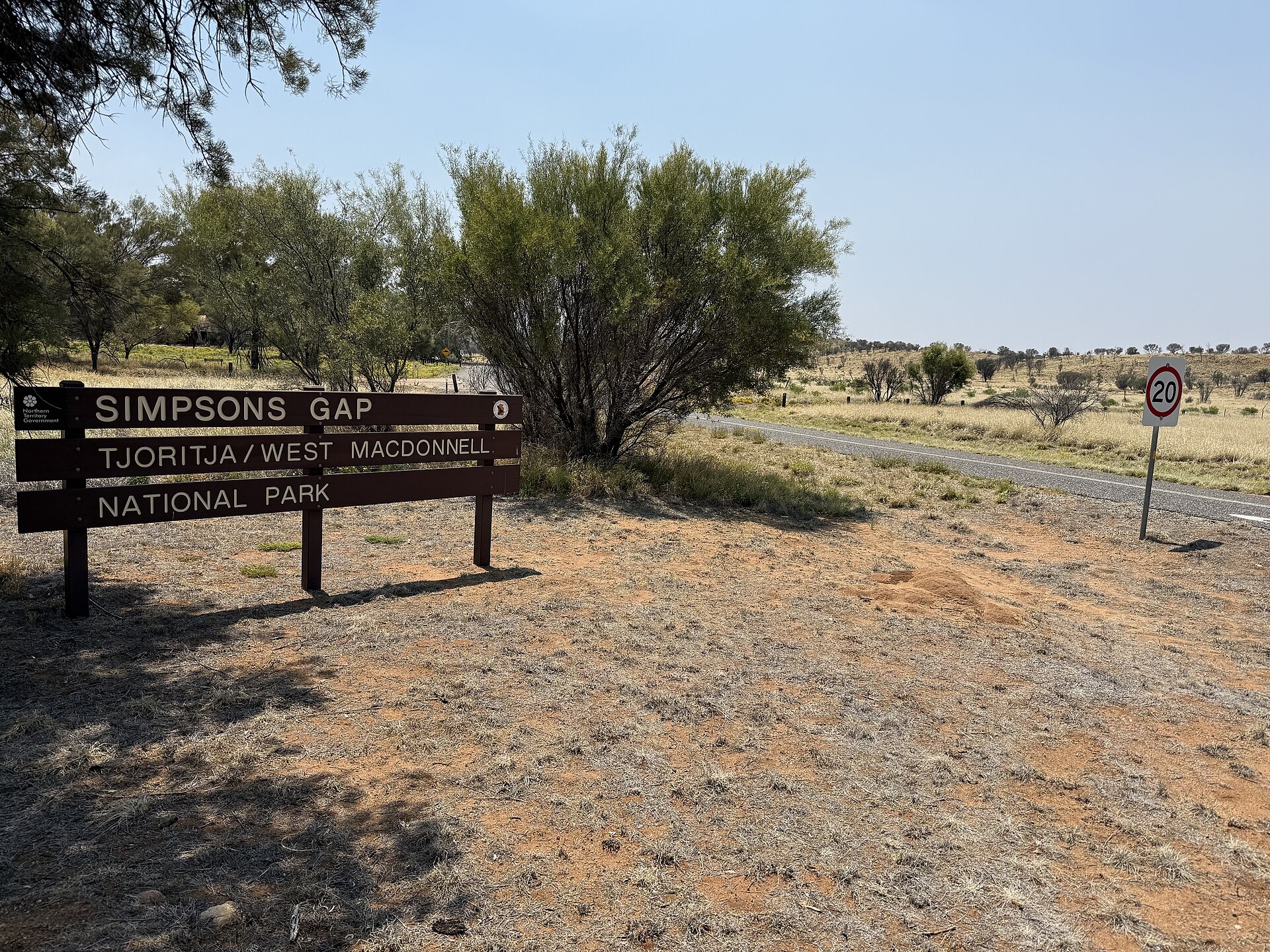 Simpsons Gap in the West MacDonnell National Park
